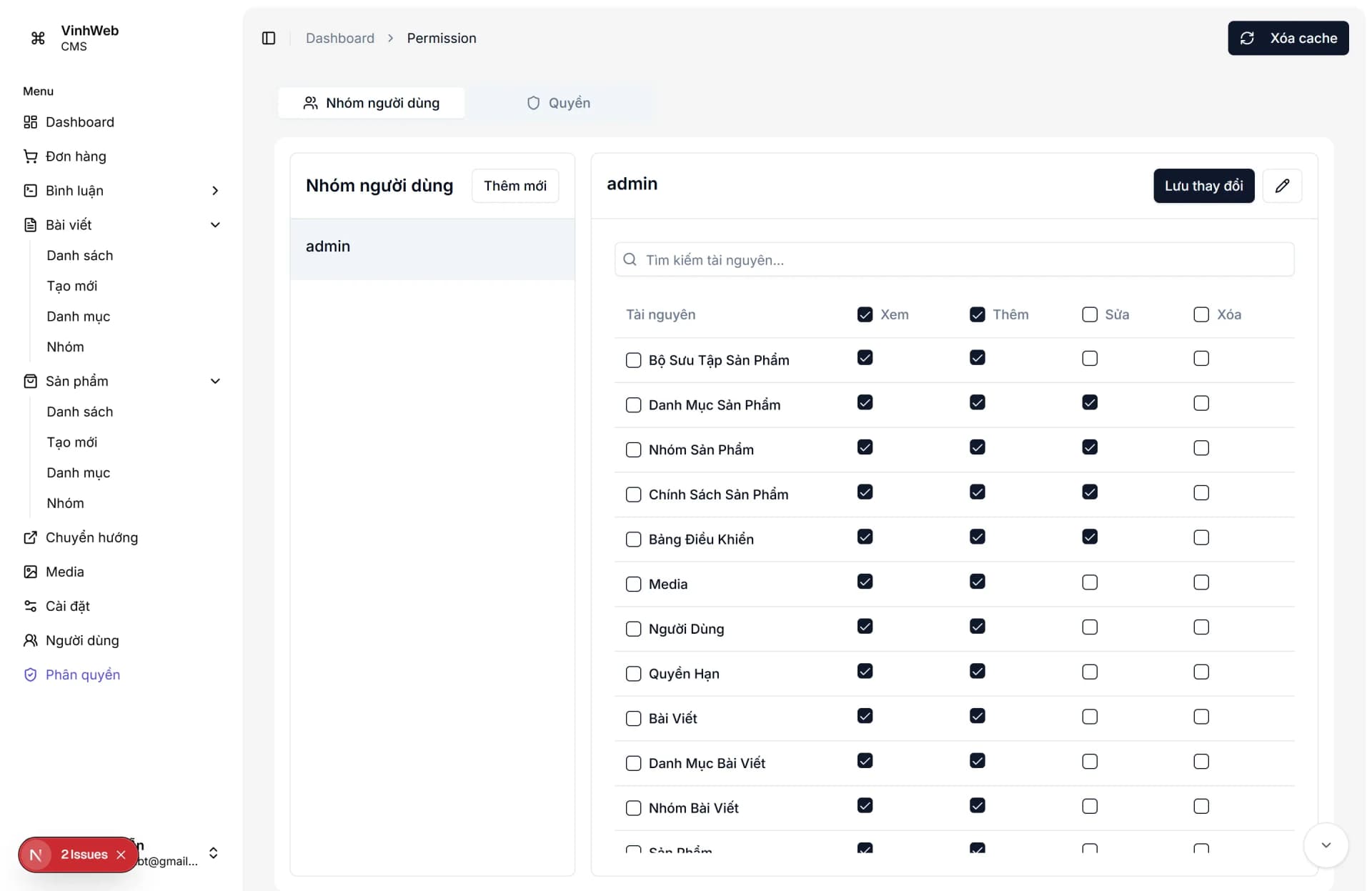 Ảnh Source Code CMS Dashboard Next.js 16 Prisma MongoDB Chuẩn SEO 4