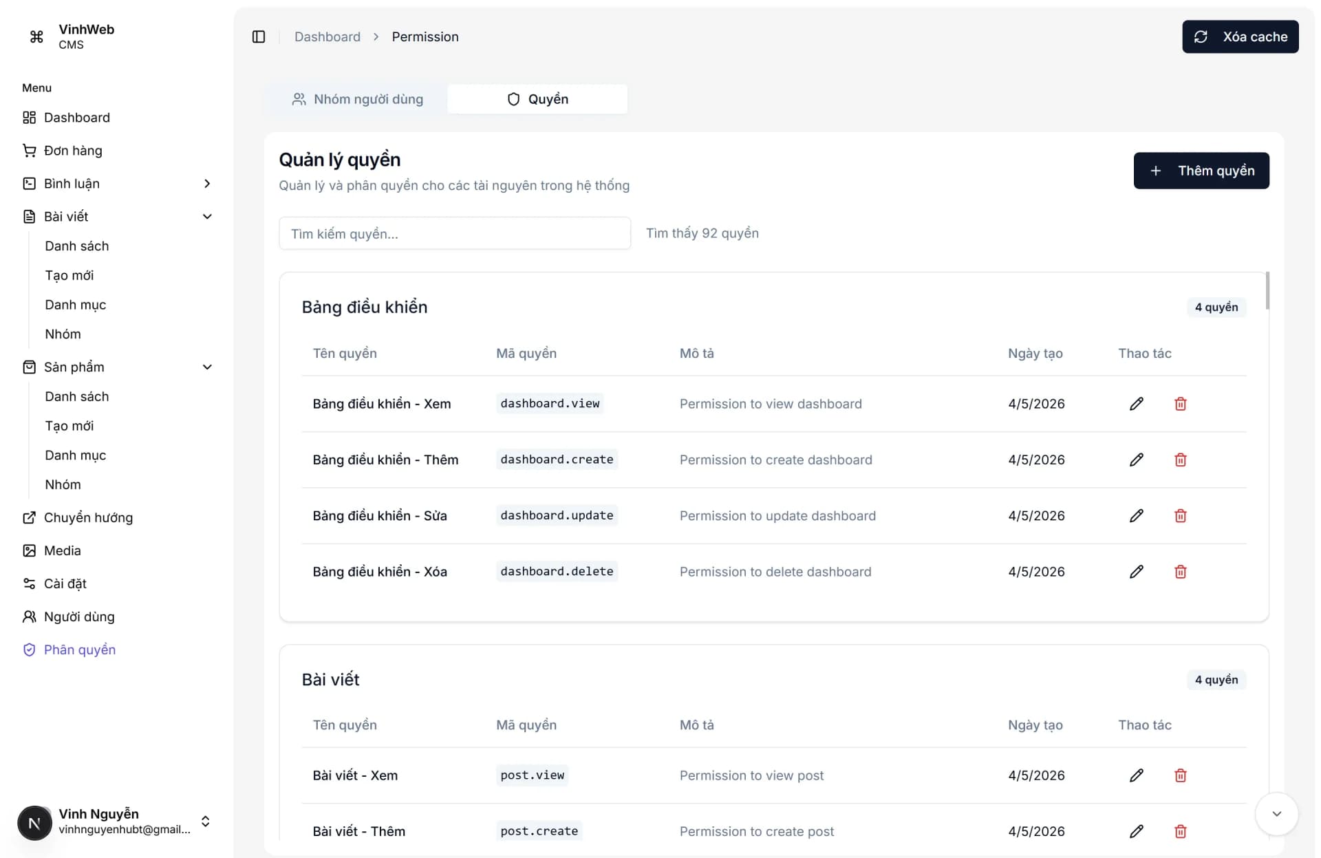 Ảnh Source Code CMS Dashboard Next.js 16 Prisma MongoDB Chuẩn SEO 6