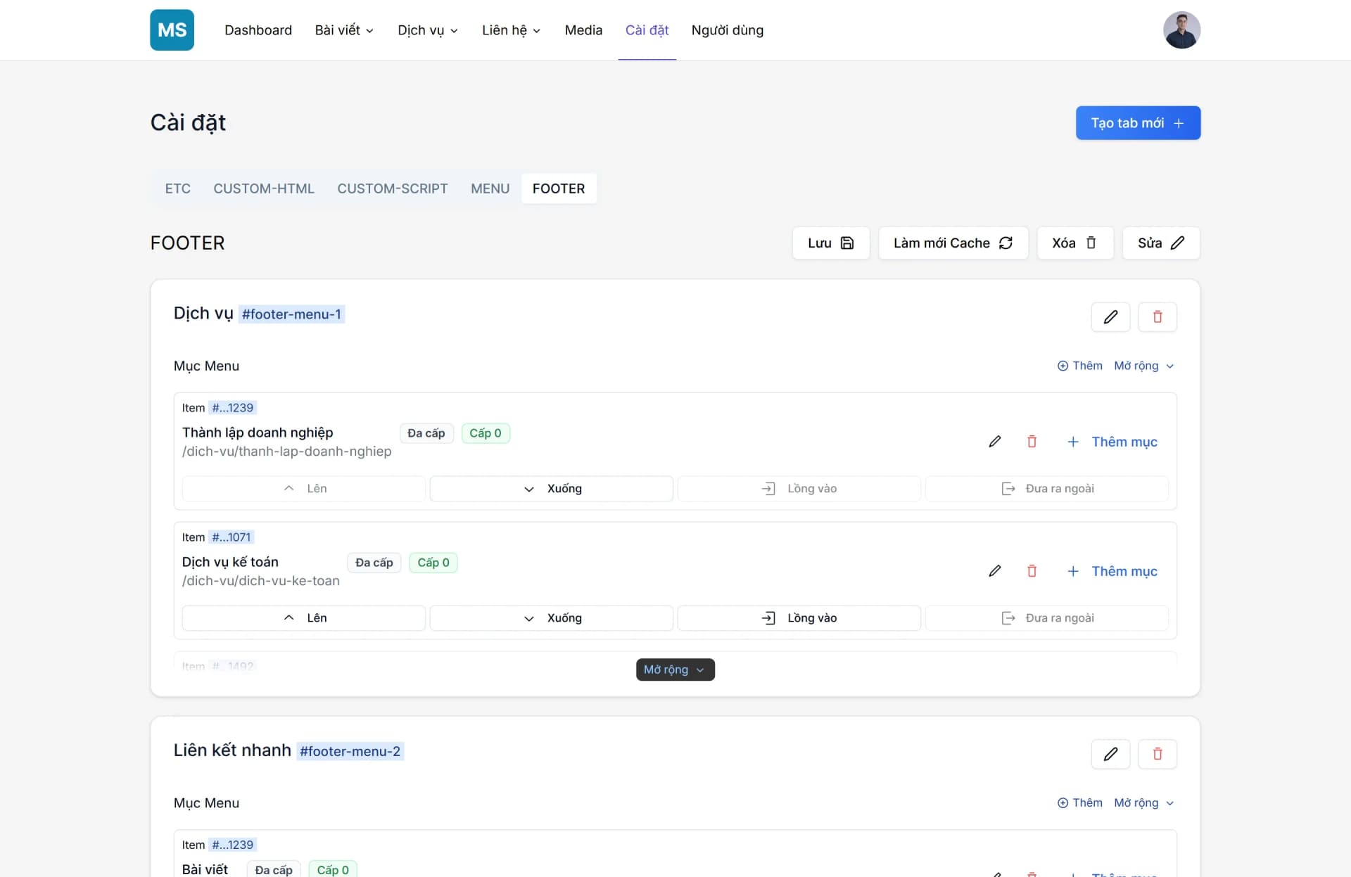 Ảnh Source Code Web Dịch Vụ Thành Lập Công Ty Next.js 16, Prisma, MongoDB (Full Frontend + Dashboard) 16