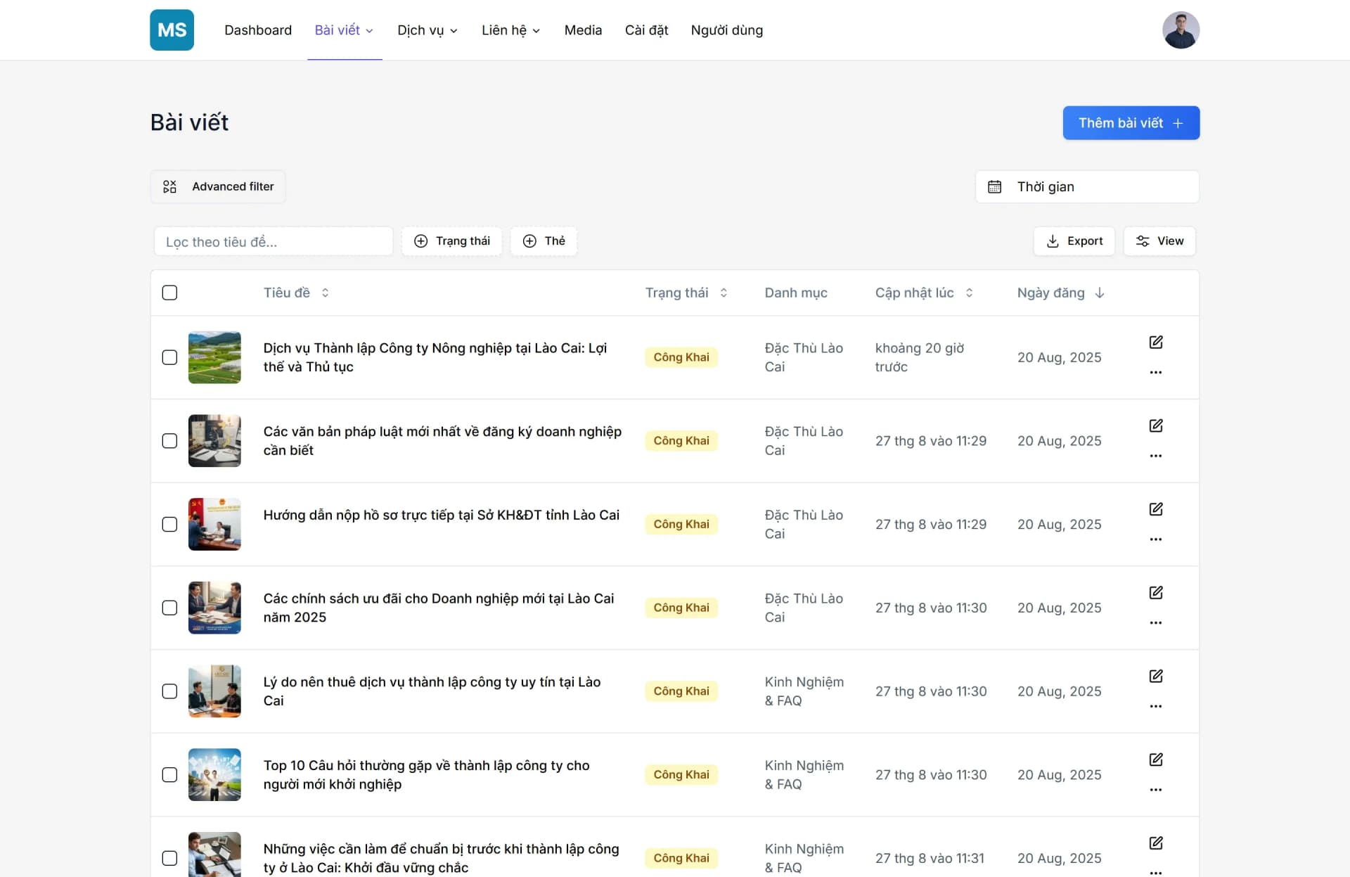 Ảnh Source Code Web Dịch Vụ Thành Lập Công Ty Next.js 16, Prisma, MongoDB (Full Frontend + Dashboard) 11